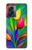 W3926 Colorful Tulip Oil Painting Funda Carcasa Case y Caso Del Tirón Funda para OnePlus Nord N300