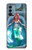 W3911 Cute Little Mermaid Aqua Spa Funda Carcasa Case y Caso Del Tirón Funda para OnePlus Nord N200 5G