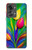 W3926 Colorful Tulip Oil Painting Funda Carcasa Case y Caso Del Tirón Funda para OnePlus Nord 2T