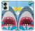 W3947 Shark Helicopter Cartoon Funda Carcasa Case y Caso Del Tirón Funda para OnePlus Nord 2T