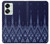 W3950 Textile Thai Blue Pattern Funda Carcasa Case y Caso Del Tirón Funda para OnePlus Nord 2T