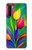 W3926 Colorful Tulip Oil Painting Funda Carcasa Case y Caso Del Tirón Funda para OnePlus Nord