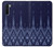 W3950 Textile Thai Blue Pattern Funda Carcasa Case y Caso Del Tirón Funda para OnePlus Nord