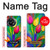 W3926 Colorful Tulip Oil Painting Funda Carcasa Case y Caso Del Tirón Funda para OnePlus 11R