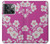 W3924 Cherry Blossom Pink Background Funda Carcasa Case y Caso Del Tirón Funda para OnePlus 10T