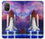 W3913 Colorful Nebula Space Shuttle Funda Carcasa Case y Caso Del Tirón Funda para OnePlus 8T