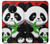 W3929 Cute Panda Eating Bamboo Funda Carcasa Case y Caso Del Tirón Funda para OnePlus 7T