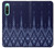 W3950 Textile Thai Blue Pattern Funda Carcasa Case y Caso Del Tirón Funda para Sony Xperia 10 IV