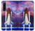 W3913 Colorful Nebula Space Shuttle Funda Carcasa Case y Caso Del Tirón Funda para Sony Xperia 1 IV