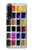 W3956 Watercolor Palette Box Graphic Funda Carcasa Case y Caso Del Tirón Funda para Sony Xperia 1 IV