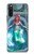 W3911 Cute Little Mermaid Aqua Spa Funda Carcasa Case y Caso Del Tirón Funda para Sony Xperia 10 III