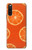 W3946 Seamless Orange Pattern Funda Carcasa Case y Caso Del Tirón Funda para Sony Xperia 10 III