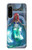 W3912 Cute Little Mermaid Aqua Spa Funda Carcasa Case y Caso Del Tirón Funda para Sony Xperia 5 IV