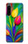 W3926 Colorful Tulip Oil Painting Funda Carcasa Case y Caso Del Tirón Funda para Sony Xperia 5 IV