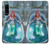 W3911 Cute Little Mermaid Aqua Spa Funda Carcasa Case y Caso Del Tirón Funda para Sony Xperia 5 III