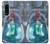 W3912 Cute Little Mermaid Aqua Spa Funda Carcasa Case y Caso Del Tirón Funda para Sony Xperia 5 III