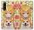 W3918 Baby Corgi Dog Corgi Girl Candy Funda Carcasa Case y Caso Del Tirón Funda para Sony Xperia 5 III