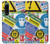 W3960 Safety Signs Sticker Collage Funda Carcasa Case y Caso Del Tirón Funda para Sony Xperia 5 III