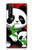 W3929 Cute Panda Eating Bamboo Funda Carcasa Case y Caso Del Tirón Funda para Sony Xperia 1 III