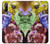 W3914 Colorful Nebula Astronaut Suit Galaxy Funda Carcasa Case y Caso Del Tirón Funda para Sony Xperia L4