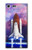 W3913 Colorful Nebula Space Shuttle Funda Carcasa Case y Caso Del Tirón Funda para Sony Xperia XZ Premium