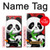 W3929 Cute Panda Eating Bamboo Funda Carcasa Case y Caso Del Tirón Funda para Sony Xperia XZ Premium
