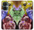 W3914 Colorful Nebula Astronaut Suit Galaxy Funda Carcasa Case y Caso Del Tirón Funda para OnePlus Nord CE 3 Lite, Nord N30 5G