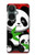 W3929 Cute Panda Eating Bamboo Funda Carcasa Case y Caso Del Tirón Funda para OnePlus Nord CE 3 Lite, Nord N30 5G