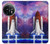 W3913 Colorful Nebula Space Shuttle Funda Carcasa Case y Caso Del Tirón Funda para OnePlus 11