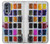 W3956 Watercolor Palette Box Graphic Funda Carcasa Case y Caso Del Tirón Funda para Motorola Moto G62 5G