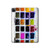 W3956 Watercolor Palette Box Graphic Funda Carcasa Case para iPad Pro 12.9 (2022,2021,2020,2018, 3rd, 4th, 5th, 6th)