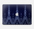 W3950 Textile Thai Blue Pattern Funda Carcasa Case para MacBook Pro 15″ - A1707, A1990