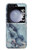 W2689 Blue Marble Texture Graphic Printed Funda Carcasa Case y Caso Del Tirón Funda para Samsung Galaxy Z Flip 5
