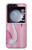 W3805 Flamingo Pink Pastel Funda Carcasa Case y Caso Del Tirón Funda para Samsung Galaxy Z Flip 5