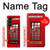 W0058 British Red Telephone Box Funda Carcasa Case y Caso Del Tirón Funda para Samsung Galaxy Z Fold 5