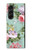 W2178 Flower Floral Art Painting Funda Carcasa Case y Caso Del Tirón Funda para Samsung Galaxy Z Fold 5