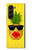 W2443 Funny Pineapple Sunglasses Kiss Funda Carcasa Case y Caso Del Tirón Funda para Samsung Galaxy Z Fold 5