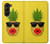 W2443 Funny Pineapple Sunglasses Kiss Funda Carcasa Case y Caso Del Tirón Funda para Samsung Galaxy Z Fold 5