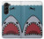 W3825 Cartoon Shark Sea Diving Funda Carcasa Case y Caso Del Tirón Funda para Samsung Galaxy Z Fold 5