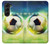 W3844 Glowing Football Soccer Ball Funda Carcasa Case y Caso Del Tirón Funda para Samsung Galaxy Z Fold 5