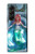 W3911 Cute Little Mermaid Aqua Spa Funda Carcasa Case y Caso Del Tirón Funda para Samsung Galaxy Z Fold 5