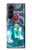 W3912 Cute Little Mermaid Aqua Spa Funda Carcasa Case y Caso Del Tirón Funda para Samsung Galaxy Z Fold 5