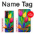 W3926 Colorful Tulip Oil Painting Funda Carcasa Case y Caso Del Tirón Funda para Samsung Galaxy Z Fold 5