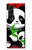 W3929 Cute Panda Eating Bamboo Funda Carcasa Case y Caso Del Tirón Funda para Samsung Galaxy Z Fold 5