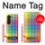 W3942 LGBTQ Rainbow Plaid Tartan Funda Carcasa Case y Caso Del Tirón Funda para Samsung Galaxy Z Fold 5