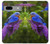 W1565 Bluebird of Happiness Blue Bird Funda Carcasa Case y Caso Del Tirón Funda para Google Pixel 7a