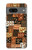 W3460 Mali Art Pattern Funda Carcasa Case y Caso Del Tirón Funda para Google Pixel 7a