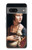 W3471 Lady Ermine Leonardo da Vinci Funda Carcasa Case y Caso Del Tirón Funda para Google Pixel 7a