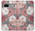 W3716 Rose Floral Pattern Funda Carcasa Case y Caso Del Tirón Funda para Google Pixel 7a