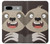 W3855 Sloth Face Cartoon Funda Carcasa Case y Caso Del Tirón Funda para Google Pixel 7a